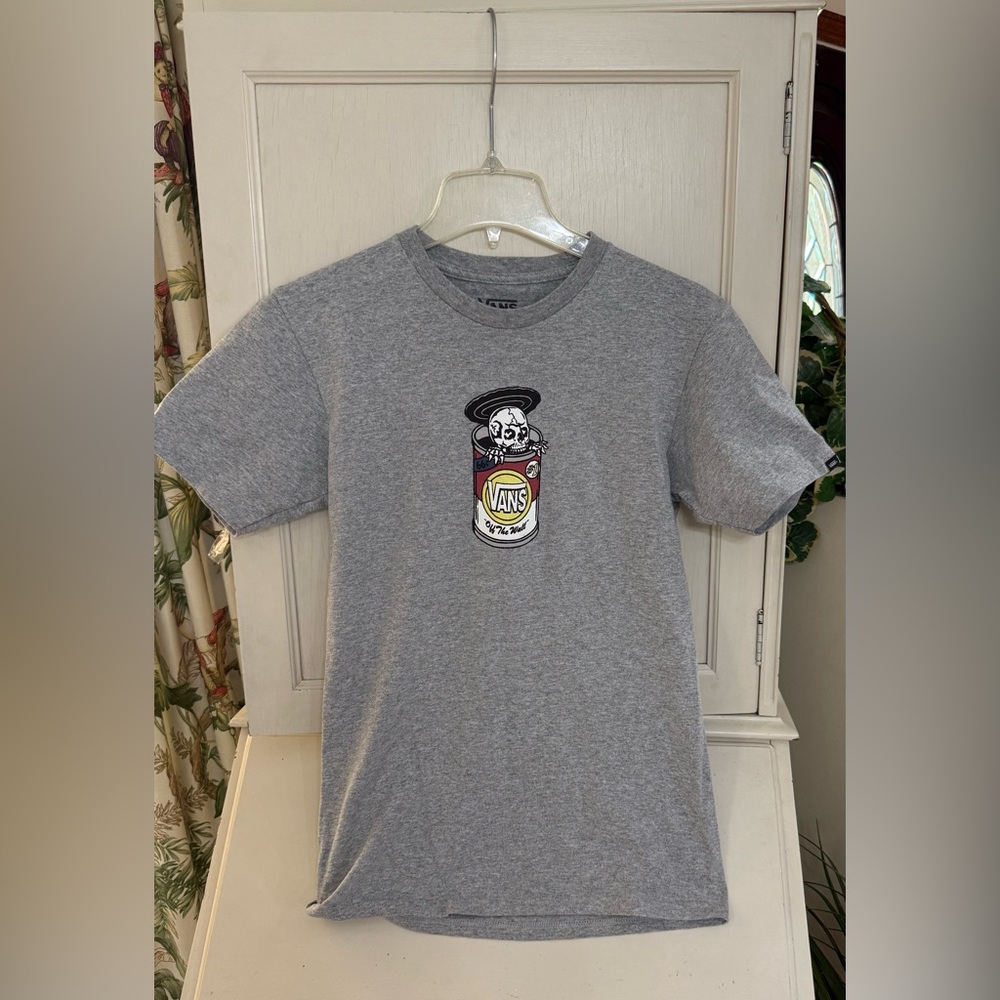 VANS Off THE WALL rare unisex skeleton soup can T-Shirt size small